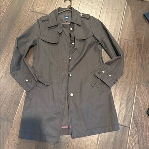 GAP Black Women's Lightweight Trench Coat